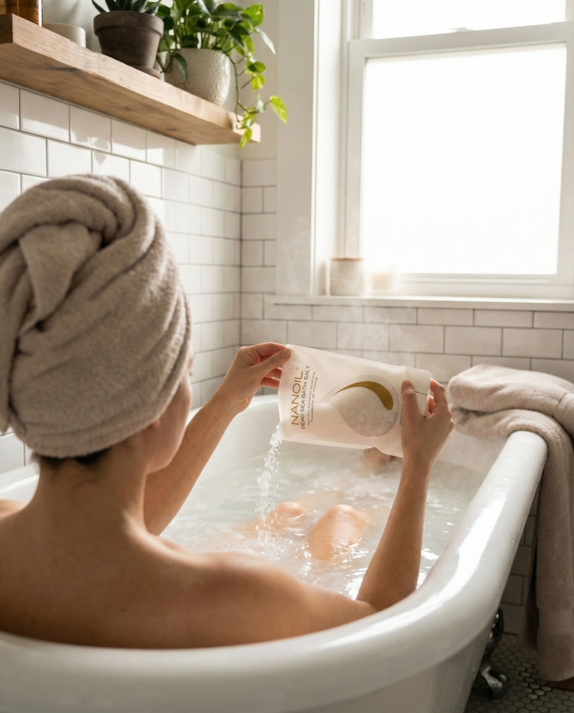 koupelová sůl z mrtvého moře nanoil